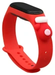 Hurtel Vianočný remienok s rukavičkou pre XIAOMI Mi Band 5/6 červená / Remienok / Silikónový / Vianočný motív
