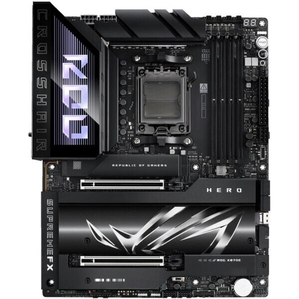 ASUS ROG CROSSHAIR X870E HERO / AMD X870E / DDR5 / SATA III RAID / USB / 2.5GLAN / M.2 / sc.AM5 / ATX (90MB1IE0-M0EAY0)