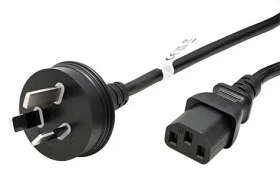 EFB napájací kábel AU (AS 3112) - IEC C13 čierny / Napájací kábel / 1,8 m (EK493.1,8)