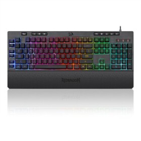 Redragon K512 Shiva čierna / Klávesnica / membránová / RGB / USB / US (K512RGB)