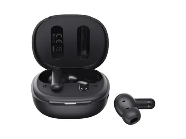 QCY MeloBuds HT16 čierna / Bezdrôtové slúchadlá s mikrofónom / TWS / ANC / Bluetooth 5.4 / IPX4 / dobíjací box (HT16 black)