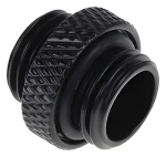 Alphacool Eiszapfen dvojitá vsuvka čierna / Spojka / G1/4 AG - G1/4 AG / pre mäkké hadice (17399)