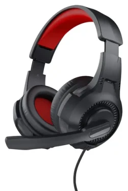 Trust Basics Gaming Headset čierno-červená / Slúchadlá s mikrofónom / Drôtové / 3,5 mm / 32 ? / Kábel 2 m (24785)