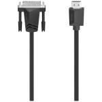 Hama DVI káblový adaptér DVI-D 24+1pol. Zástrčka, Zástrčka HDMI-A 3 m čierna 00200716 4K UHD DVI kábel; 00200716