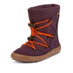 Dievčenské zimné barefoot topánky TEX TRACK WOOL Purple G3160251-4 - 37