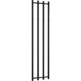 CERANO - Kúpeľňový radiátor Bertini - háčiky na uteráky - bočné pripojenie - 380 W - čierna matná - 1400x351 mm CER-291027