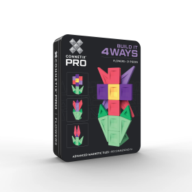 Connetix Connetix PRO Build It 4 Ways - Magnetická Stavebnica kvety 21 ks