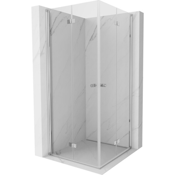 MEXEN/S - Mist-F Duo sprchovací kút skladacie dvere 70 x 70, transparent, chróm 8A6-070L-070P-01-00