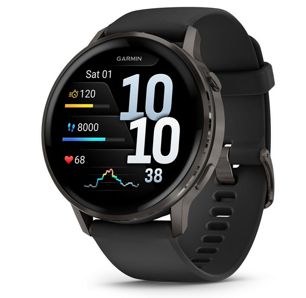 Garmin Venu 4 45 mm čierne/bridlicovo sivá