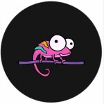 Jedlý papier ružový chameleon 19,5 cm - Pictu Hap - Pictu Hap