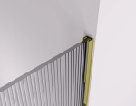CERANO - Sprchová zástena Walk-in Crystal TL/P - 8 mm - bezvzperový systém - zlatá, ryhované sklo - 120x60x200 CER-8050BD5838