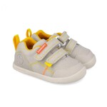 Chlapčenské barefoot plátené tenisky LONA BASICA BEIGE Y AMARILLO Biomecanisc 262190-C891 - 23
