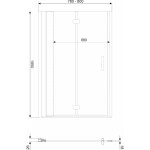 KERRA - Sprchové dvere Style DR 80 CHR (skladacie) 5907548124111