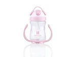 KikkaBoo Hrnček so silikónovou slamkou 12m+ Pink