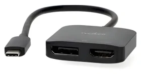 USB-C™ Adaptér | USB 3.2 Gen 1 | USB-C™ Zástrčka | DisplayPort Zásuvka / Výstup HDMI™ | 8K@30Hz | 0.20 m | Okrúhly | Poni (CCGB64385BK02)