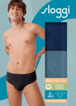 Pánske nohavičky GO Smooth Brief C2P - UNKNOWN - modré V003 - SLOGGI UNKNOWN M