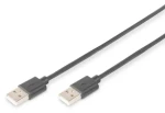 Digitus USB 2.0 kábel AA čierny / USB kábel / 1,8 m / tienený (AK-300101-018-S)
