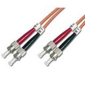 DIGITUS Fiber Optic Patch Cord, ST to ST Multimode 50/125 µ, Duplex Length 2m (4016032248033)