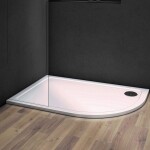 OLSEN SPA - asymetrická štvrťkruhová sprchová vanička VENETS - Rozmer A - 120, Rozmer B - 90, Spôsob prevedenia - Pravá VANKASCTVR9012R