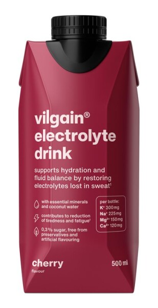 Vilgain Electrolyte Drink – čerešňa 500 ml