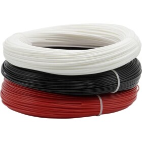 Renkforce RF-4738590 vlákno pre 3D tlačiarne PETG plast 1.75 mm 600 g čierna, biela, červená 1 ks; RF-4738590