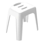 Spirella HOCKER sedátko do sprchy biela / plast / 47 cm / do 130 kg (7610583300270)