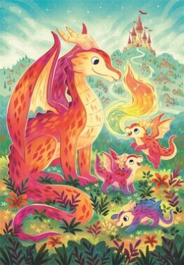Clementoni PUZZLE Dračia rodinka
