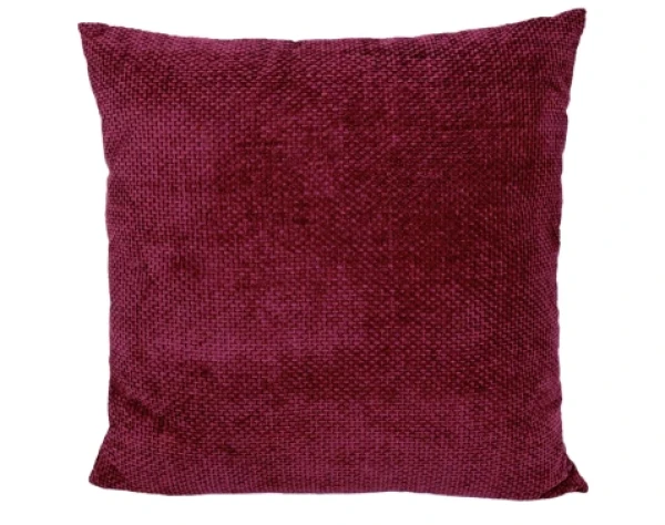 Dekoračný vankúš Chenille Cross 45x45 cm, červený%