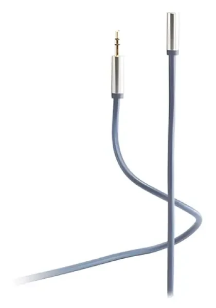 Shiverpeaks Flexline modrá / Predlžovací audio kábel / Jack 3,5 mm / 3 m / kovový konektor (FL31-31041)