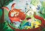 Clementoni PUZZLE Drak a rytier