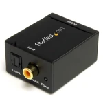 StarTech audio DAC prevodník čierna / Audio prevodník / Coax/Toslink na RCA / napájací adaptér (SPDIF2AA)