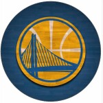 Jedlý papier Golden State Warriors logo 19,5 cm - Pictu Hap - Pictu Hap