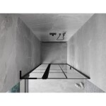 MEXEN/S - Mist L sprchové dvere krídlové ľavé 90, čierna dekor, čierna 8A4L-090-000-70-77-L