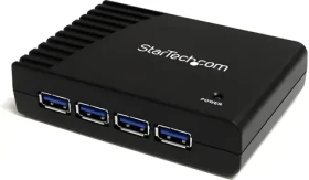 StarTech ST4300USB3EU čierna / USB hub / 4X USB-A 3.0 / 5 Gb/s
