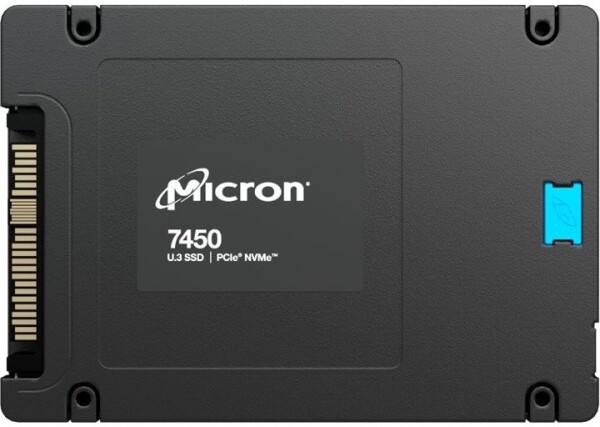 Micron Micron 7450 PRO Read Intensive MTFDKCC1T9TFR-1BC1ZABYYR 1920 GB 1 DWPD 2,5" 63,5mm U.3 PCIe 4.0 x4 (NVMe) SSD 256bit AES Retailware