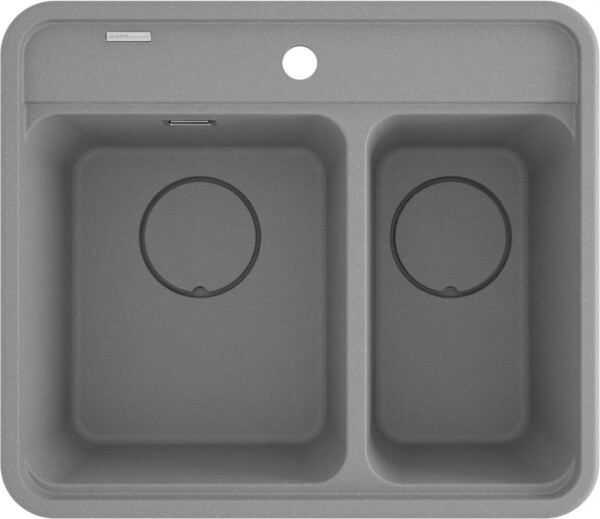 DEANTE DEANTE - Momi kovovo šedý Granitový drez, 1.5-miska ZKM_S503