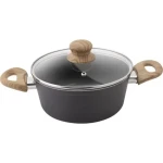Lamart Natur Kastról s pokrievkou 2.2L čierna / 20 x 9 cm / hliník (8590669353491)