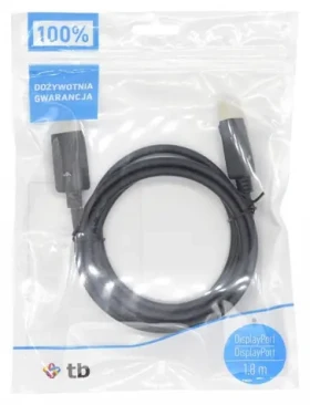 Kábel DisplayPort M/M 1,8 m čierna / Kábel DisplayPort / v1.1 (AKTBXVDMDPPG18B)