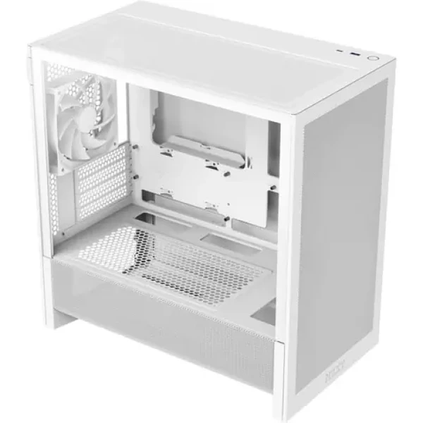 NZXT H3 Flow 2025 biela / mATX / 1x USB-A 3.2 / 1x USB-C 3.2 Gen2 / 1x 120mm / bez zdroja / priehľadná bočnica (CC-H31FW-01)