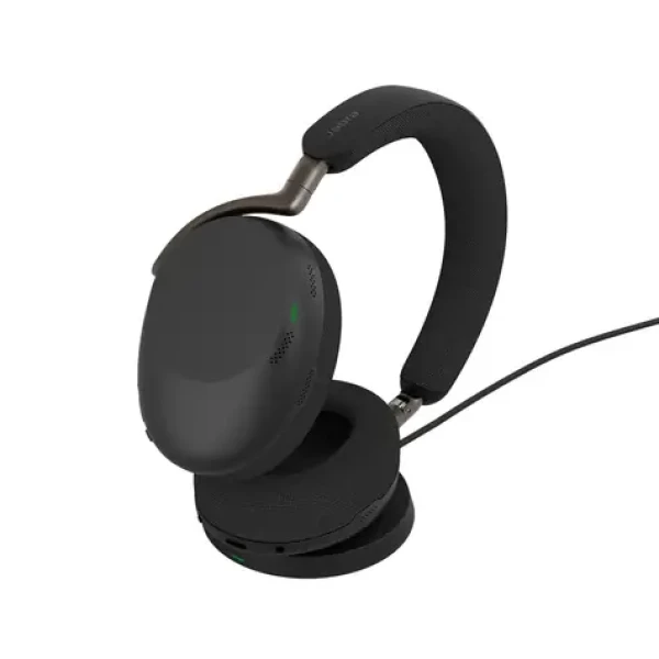 JABRA Evolve3 85 UC USB-C čierna + nabíjacia podložka / bezdrôtové slúchadlá / mikrofón / ANC / USB-C + Bluetooth (38599-989-889)