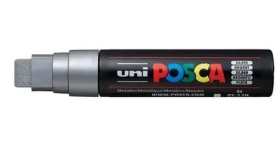 POSCA PC-17K strieborná / Akrylový popisovač / Extra široký hrot 1,5 cm / Na vodnej báze (186382)