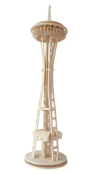Woodcraft Drevené 3D puzzle veža Seattle Tower