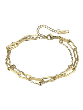 Marc Malone Dvojitý retiazkový náramok Holly Gold Bracelet MCB24021G