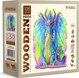 Wooden City Drevené puzzle Majestátny drak 150 dielikov
