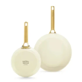GreenPan Sada 2 nepriľnavých keramických panvíc Padova Reserve 20 cm + 26 cm krémová (CC008494-001)
