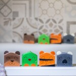 Almara Soap Designové mydlo pre deti My Happy Bear - čučoriedka