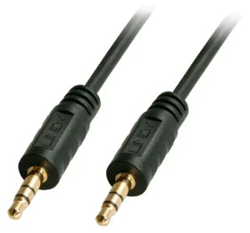 Lindy Audio kábel Jack 3,5 mm pozlátený čierna / Audio kábel / 3,5 mm jack - 3,5 mm jack / 5 m / Pozlátené konektory (35644)