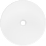 MEXEN - Onyx-03 Voľne stojace umývadlo z liateho mramoru 45 x 45, biela mat 26534500