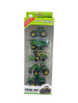 Mamido Mamido Farmársky set piatich kovových poľnohospodárskych strojov, Traktor, kombajn 1:64 MT1452