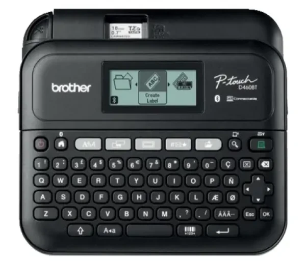Brother PT-D460BTVP / Tlačiareň samolepiacich štítkov / 180dpi / Bluetooth 5.0 / USB / 6x AA (PTD460BTVPYJ1)